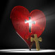puzzle heart w light cross